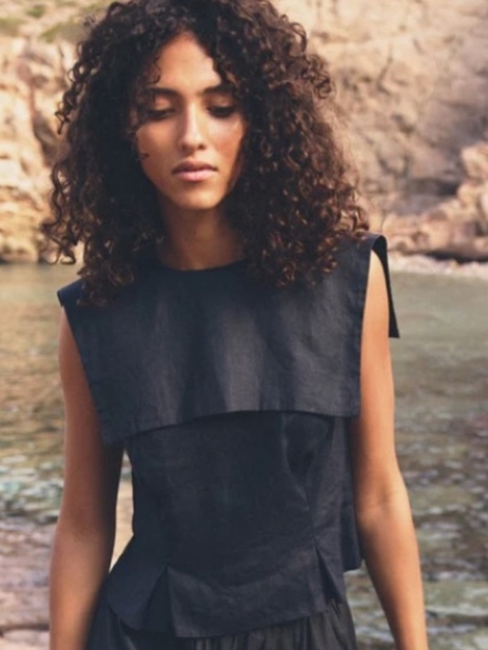 Doen Margie top - Navy